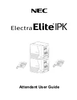 Предварительный просмотр 2 страницы NEC ElectraElite IPK Attendant User Manual