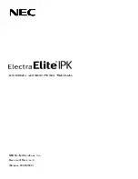 Предварительный просмотр 150 страницы NEC ElectraElite IPK General Description Manual