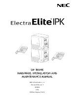 Preview for 2 page of NEC ElectraElite IPK Installation And Maintenance Manual