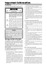 Preview for 2 page of NEC Enhanced split screen Model Operation Manual