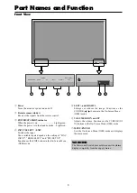 Предварительный просмотр 8 страницы NEC Enhanced split screen Model Operation Manual