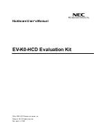 Preview for 1 page of NEC EV-K0-HCD Hardware User Manual