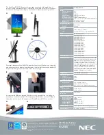 Preview for 2 page of NEC EX231W-BK Specifications