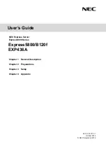 NEC EXP436A User Manual preview