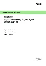 NEC EXP801 Maintenance Manual предпросмотр