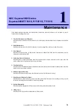 Preview for 13 page of NEC Express 5800 Series Maintenance Manual