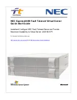 Предварительный просмотр 1 страницы NEC Express 5800 Quick Start Manual