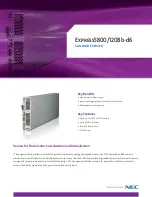 Предварительный просмотр 1 страницы NEC Express5800/120Bb-d6 Specification Sheet