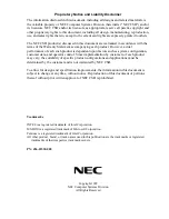 Preview for 4 page of NEC Express5800 120Ld User Manual