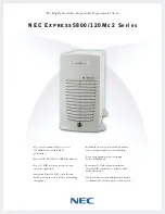 Preview for 1 page of NEC Express5800/120Mc2 series Datasheet