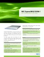 Предварительный просмотр 1 страницы NEC Express5800/120Rh-1 Datasheet