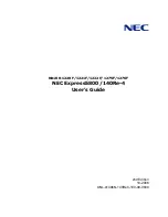 Preview for 1 page of NEC Express5800/140Re-4 User Manual