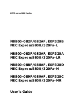 NEC Express5800/320Fa-L User Manual preview