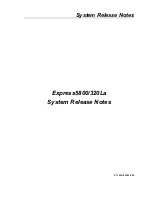 Предварительный просмотр 1 страницы NEC Express5800 320La Release Note