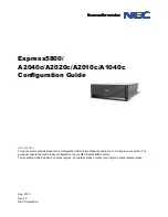 NEC Express5800/A2040c Configuration Manual preview