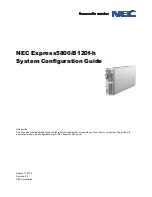 NEC Express5800/B120f-h System Configuration Manual preview