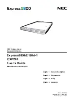 Предварительный просмотр 1 страницы NEC Express5800/E120d-1 User Manual