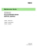 Preview for 1 page of NEC Express5800/E120f-M Maintenance Manual