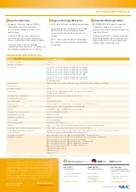 Preview for 2 page of NEC Express5800/R120d-1E Hardware Specification