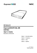 Preview for 1 page of NEC Express5800/R120e-2M User Manual