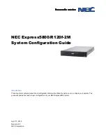 NEC Express5800/R120f-2M System Configuration Manual preview