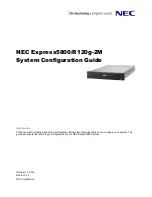 NEC Express5800/R120g-2M Configuration Manual preview