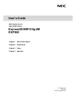 Preview for 1 page of NEC Express5800/R120g-2M User Manual