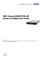 Preview for 1 page of NEC Express5800/R120h-2E System Configuration Manual