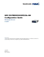 NEC Express5800/R320c-M4 Configuration Manual preview