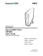 Preview for 1 page of NEC Express5800/T110f-SEXP285A User Manual