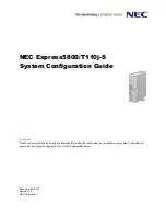 Preview for 1 page of NEC Express5800/T110j-S System Configuration Manual
