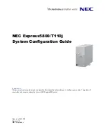 NEC Express5800/T110j System Configuration Manual preview