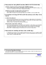 Preview for 6 page of NEC Express5800/T120e Quick Start Manual