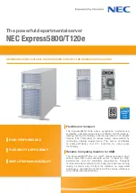 NEC Express5800/T120e Specifications preview