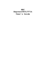 Preview for 1 page of NEC Express5800/T71h User Manual