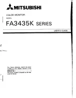 Preview for 1 page of NEC FA3435K series User Manual