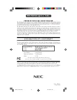 Preview for 48 page of NEC FE770771SB User Manual