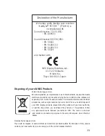 Предварительный просмотр 25 страницы NEC FE772M-BK - MultiSync - 17" CRT Display User Manual