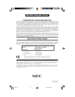 Предварительный просмотр 63 страницы NEC FE950 - MultiSync - 19" CRT Display User Manual