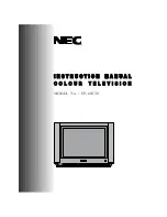 Preview for 1 page of NEC FP-68T30 Instruction Manual