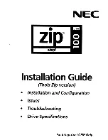 NEC FZ110A - Zip 100MB - 100 MB ZIP Drive Installation Manual preview