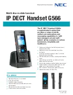 NEC G566 Features preview