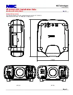 Preview for 5 page of NEC GT1150 Series Installation Data