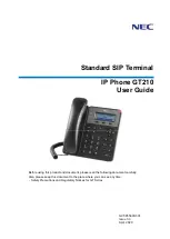 Предварительный просмотр 1 страницы NEC GT210 User Manual