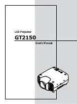 Предварительный просмотр 3 страницы NEC GT2150 Series User Manual