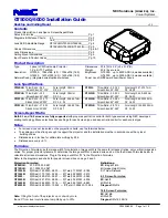 Предварительный просмотр 1 страницы NEC GT5000 Series Installation Manual