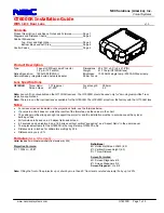 Preview for 1 page of NEC GT6000R - SXGA+ LCD Projector Installation Manual