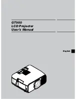 NEC GT950 - MultiSync XGA LCD Projector User Manual preview