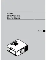 Preview for 1 page of NEC GT950 - MultiSync XGA LCD Projector User Manual