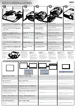 NEC HT1000 Series Quick Connect Manual предпросмотр